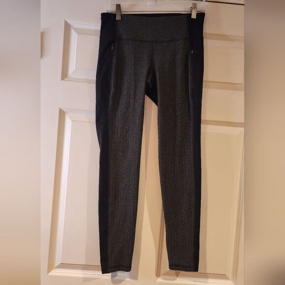 Old Navy go dry black and gray leggings M - Picture 1 of 4